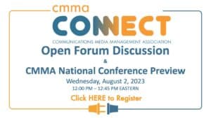 cmma connect open forum discussion and cmma national conference preview.