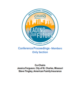The logo for leading your future conference proceedings members only section.